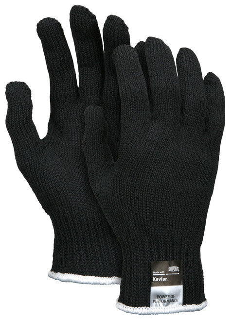 MCR Safety CutPro® - 7 Gauge Black DuPont™ Kevlar® Aramid Shell - Cut Resistant Work Gloves - Regular Weight - Box of 12