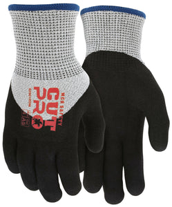 MCR Safety CutPro® - 13 Gauge HyperMax® HPPE Shell - Cut, Abrasion, and Puncture Resistant - Insulated Glove with Full Acrylic Lining - Sandy Foam Nitrile Palm and Over the Knuckle - Box of 12