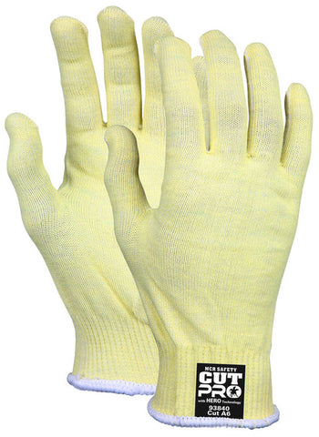 MCR Safety CutPro® with Hero™ Technology - 13 Gauge Regular Weight Shell - Made with ARX® Aramid Fibers - Uncoated Cut Resistant Work Gloves - Box of 12