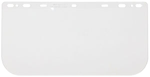 MCR Universal Clear Face Shield - Impact Resistant Polycarbonate Material - MAX6® Superior Anti-Fog Protection - 8 Inches x 16 Inches - .040 Inches in Thick - MAX6™ Provides 6 Times Greater Anti-fog Performance Part# 181540PF