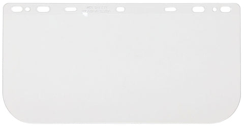 MCR Universal Clear Face Shield - Impact Resistant Polycarbonate Material - MAX6® Superior Anti-Fog Protection - 8 Inches x 16 Inches - .040 Inches in Thick - MAX6™ Provides 6 Times Greater Anti-fog Performance Part# 181540PF