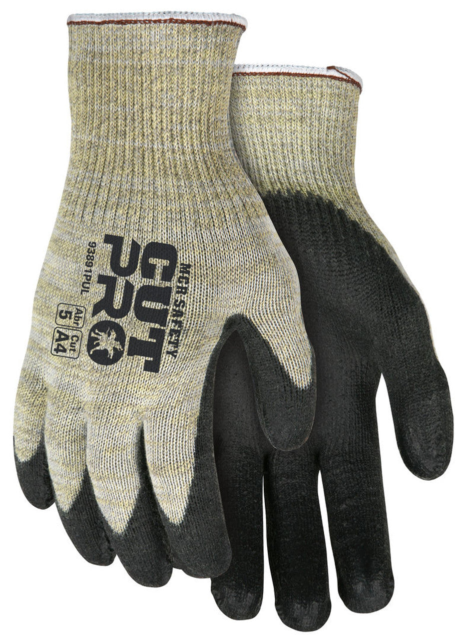 MCR Safety CutPro® - 10 Gauge Kevlar® aramid and Synthetic Shell Stainless Steel Strands - Cut Resistant Work Gloves - Polyurethane (PU) Coated Palm and Fingertips - Polyurethane (PU) Palm provides excellent abrasion resistance - Box of 12