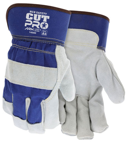 MCR MCR Safety CutPro® - Cut-Resistant Leather Palm Work Gloves - Select B+ Grade Shoulder Split Leather - Lined with ARX® Cut-Resistant Fibers - Box of 12