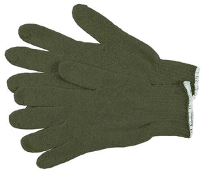 MCR String Knit Work Gloves - 7 Gauge Regular Weight - Hunter Green Cotton Polyester Shell - Box of 12