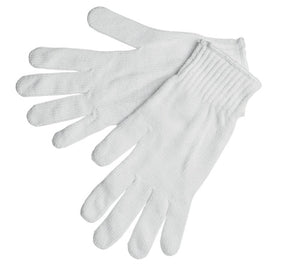 MCR String Knit Work Gloves - 7-Gauge Regular Weight - 100% White Polyester - Hemmed Cuff - Multi-purpose Gloves - Box of 12