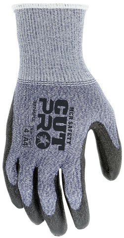 MCR Safety CutPro® - 15 Gauge HyperMax® HPPE Shell - Cut, Abrasion and Puncture Resistant - Polyurethane (PU) Coated Palm and Fingertips - Box of 12