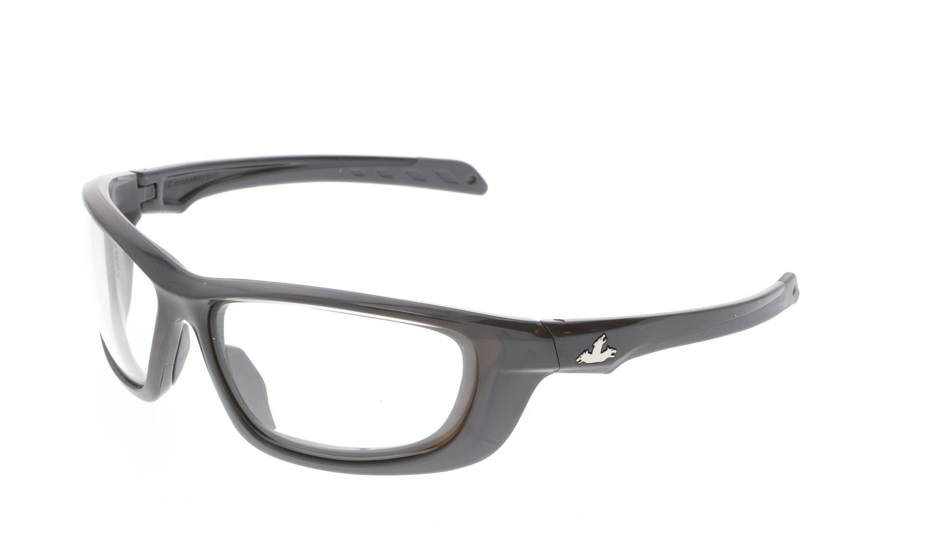 MCR Swagger® UD1 Series Safety Glasses - Clear Lens - Gun Metal Frame - MAX6 Anti-Fog Coating - Box of 12 - Part# UD110PF