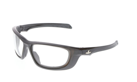 MCR Swagger® UD1 Series Safety Glasses - Clear Lens - Gun Metal Frame - MAX6 Anti-Fog Coating - Box of 12 - Part# UD110PF