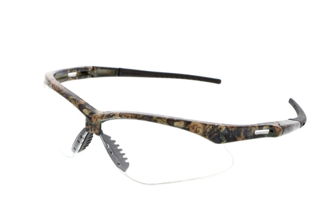 MCR Memphis MP1 Series Safety Glasses - Clear Lens - Mossy Oak Frame - UV-AF Anti-Fog coating - Box of 12 - Part# MOMP110AF