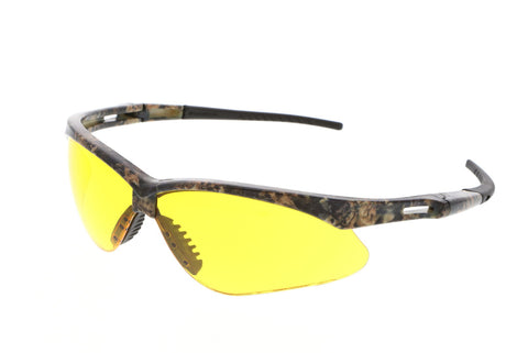 MCR Memphis MP1 Series Safety Glasses - Amber Lens - Mossy Oak Frame - UV-AF Anti-Fog coating - Box of 12 - Part# MOMP114AF
