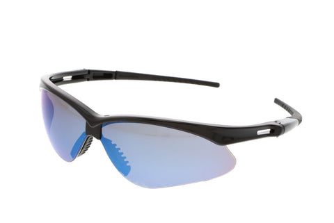 MCR Memphis MP1 Series Safety Glasses - Blue Mirror Lens - Duramass Hard Coating - Box of 12 - Part# MP118