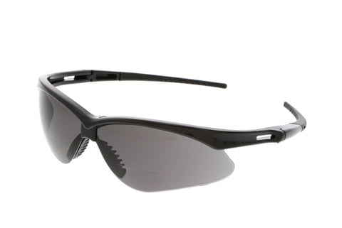 MCR Memphis MP1 Series Safety Glasses - 2.5 Magnifier - Gray Lens - Duramass Hard Coating - Box of 12 - Part# MPH25G
