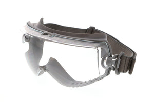 MCR Hydroblast­® HB3 Safety Goggles - Clear Lens - Gray Frame - MAX6 Anti-Fog Coating - Elastic Strap - Box of 12 - Part# HB3110PF