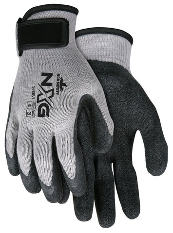 MCR Safety NXG® Work Gloves - 10 Gauge Cotton Polyester Shell - Latex Coated Palm and Fingertips - Box of 12