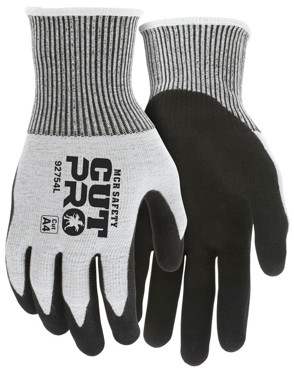 MCR Safety CutPro® - 13 Gauge HyperMax® HPPE Shell - Cut Resistant Work Gloves - Double Coated Black Nitrile Outer Coating Absorbs Oils and Aids Grip - Inner Coating Repels Oils and Liquids - Box of 12