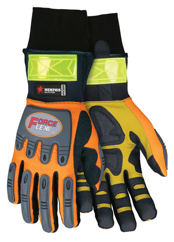 MCR ForceFlex® Mechanics Work Gloves - Thinsulate® Lined for Warmth - Rough Reinforced Clarino® Leather Padded Palm - Wind and Water Resistant - Box of 12