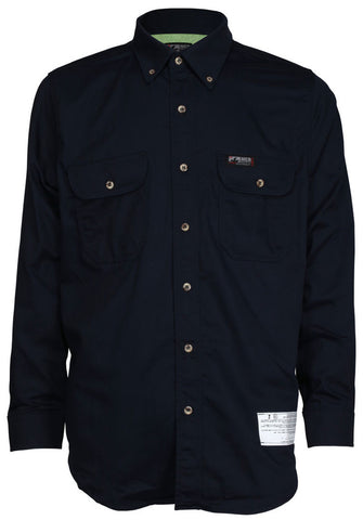 MCR Summit Breeze® Flame Resistant (FR) Work Shirt - Navy Blue 6.5-Ounce 88% Cotton 12% Nylon