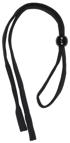 MCR Black Eyeglass Cord / Lanyard - Foam Insert Tips Slip Over Eyewear Temples - Adjustable Slide for Better Fit - 22 Inch Relaxed Length Part# 219