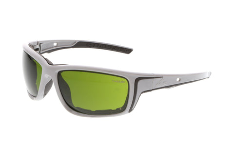 MCR Swagger® SR5 Series Safety Glasses - Green Filter 3.0 Lens - Gray Frame - MAX6 Anti-Fog Coating - Box of 12 - Part# SR5230PF