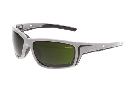 MCR Swagger® SR5 Series Safety Glasses - Green Filter 5.0 Lens - Gray Frame - MAX6 Anti-Fog Coating - Box of 12 - Part# SR5250PF