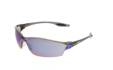 MCR Law® LW2 Series Safety Glasses - Blue Mirror Lens - Duramass Hard Coating - Box of 12 - Part# LW218