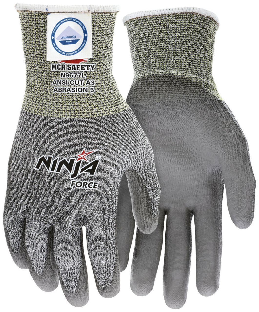 MCR Safety CutPro® - Ninja® Force Cut Resistant Work Gloves - 13-Gauge Dyneema® Diamond Technology - Box of 12