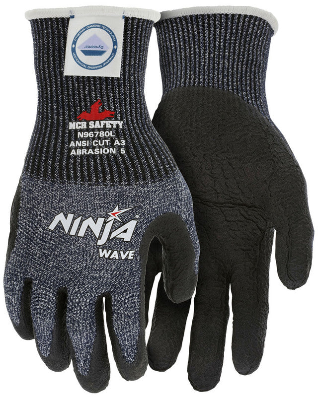 MCR Safety CutPro® - Ninja® Wave Cut Resistant Work Gloves - 13 Gauge Dyneema® Diamond Technology - Box of 12