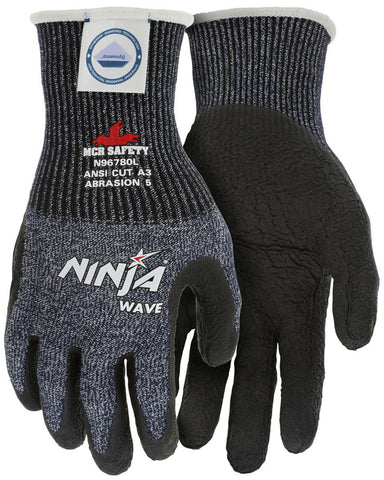 MCR Safety CutPro® - Ninja® Wave Cut Resistant Work Gloves - 13 Gauge Dyneema® Diamond Technology - Box of 12