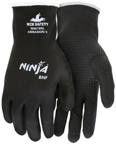 MCR Ninja® BNF Work Gloves - 15 Gauge Nylon / Spandex Shell - NFT® Fully Coated - Box of 12