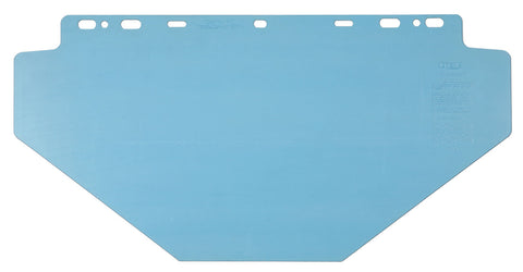 MCR Safety Face Shield - Universal Impact Resistant Clear Polycarbonate Material - 10 Inches x 20 Inches - .040 Inches Thick - Excellent for Splash Protection and Impact Resistance - Box of 25