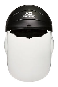 MCR "XO Skeleton" Headgear - Black 1 Piece Molded Head Gear - Available with Clear Face Shield - Part# 104