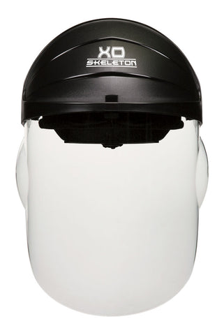 MCR "XO Skeleton" Headgear - Black 1 Piece Molded Head Gear - Available with Clear Face Shield - Part# 104