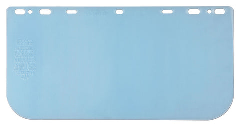 MCR Safety Face Shield - Universal Clear Impact Resistant PETG Material - 8 Inches x 16 Inches - .040 Inches Thick - Box of 25 Part# 181640