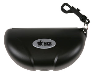 MCR Black Molded Eyeglass Case with Belt Loop Hook - Holds Standard Size Glasses - Part# 207