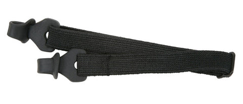 MCR Black Elastic Spoggle Strap - Rubber Tips Slip Over Eyewear Temples Part# 212