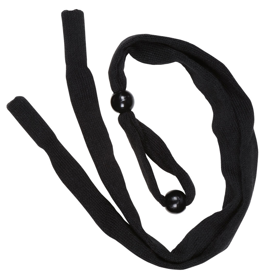 MCR Black Eyeglass Cord / Lanyard - Foam Insert Tips Slip Over Eyewear Temples - Dual Slide Bead for Maximum Adjustability - 32 Inch Relaxed Length Part# 215C