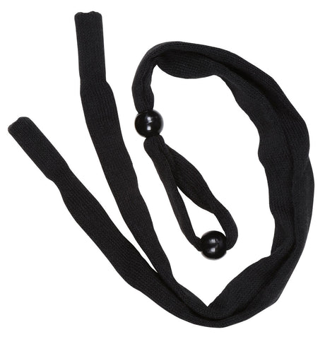 MCR Black Eyeglass Cord / Lanyard - Foam Insert Tips Slip Over Eyewear Temples - Dual Slide Bead for Maximum Adjustability - 32 Inch Relaxed Length Part# 215C