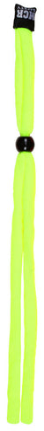 MCR Hi-Visibility Yellow Eyeglass Cord / Lanyard Foam Insert Tips Slip Over Eyewear Temples Slide Bead for Adjustability 28 Inch Relaxed Length Part# 220HY