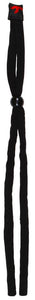 MCR Black Eyeglass Cord / Lanyard - Foam Insert Tips Slip Over Eyewear Temples - Larger Ends Fit Wider Temples - Slide Bead for Adjustability - 28 Inch Relaxed Length Part# 221