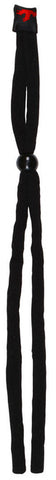 MCR Black Eyeglass Cord / Lanyard - Foam Insert Tips Slip Over Eyewear Temples - Larger Ends Fit Wider Temples - Slide Bead for Adjustability - 28 Inch Relaxed Length Part# 221
