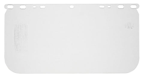 MCR Universal Safety Face Shield Replacement Window - Clear Impact Resistant PETG Material - 8 Inches x 15.5 Inches - .042 Inches Thick Part# 486400