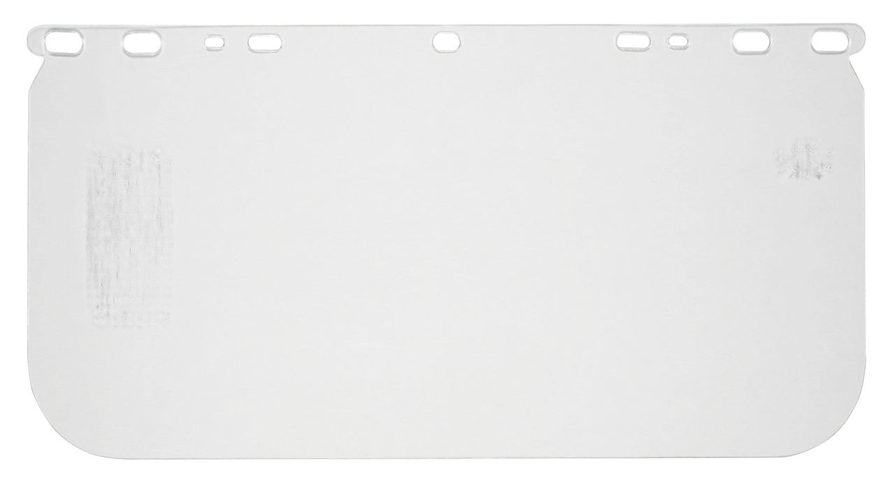 MCR Universal Safety Face Shield Replacement Window - Impact Resistant Polycarbonate Material - 8 Inches x 15.5 Inches - .040 Inches in Thickness Part# 487400