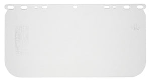 MCR Universal Safety Face Shield Replacement Window - Impact Resistant Polycarbonate Material - 8 Inches x 15.5 Inches - .040 Inches in Thickness Part# 487400