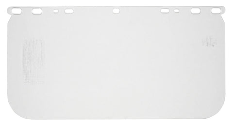 MCR Universal Safety Face Shield Replacement Window - Impact Resistant Polycarbonate Material - 8 Inches x 15.5 Inches - .040 Inches in Thickness Part# 487400