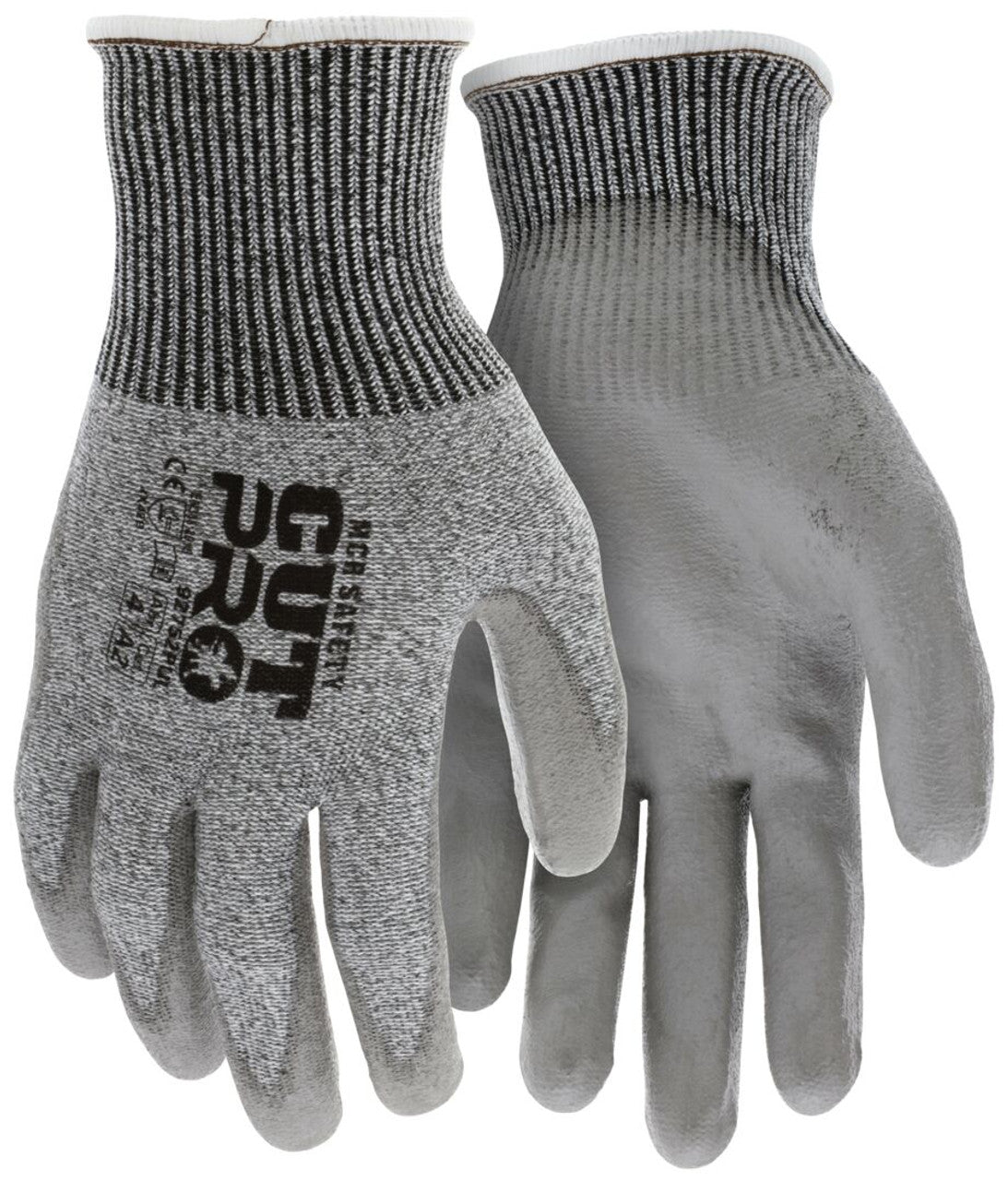 MCR Safety CutPro® - 13-Gauge HyperMax® HPPE Shell - Cut Resistant Work Gloves - Polyurethane (PU) Coated Palm and Fingertips - Box of 12