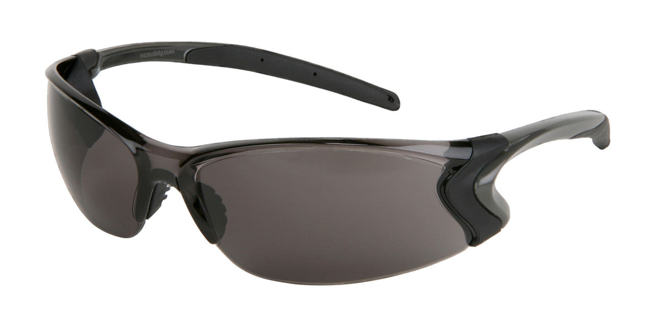 MCR BD1 Safety Glasses - Dielectric Safety Glasses with No Metal - Gray - MAX3 Hard Coated Lens - Box of 12 Part# BD112P