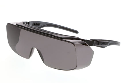 MCR Klondike® OTG Series - Over-the-Glass Safety Glasses - Gray Lens - MAX6 Anti-Fog Coating - Box of 12 - Part# OG212PF