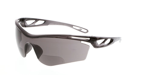 MCR Checklite® CL4 Series Safety Glasses - 1.0 Magnifier - Gray Lens - Duramass Hard Coating - Box of 12 - Part# CL4H10G