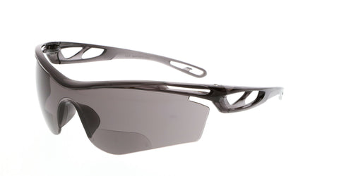 MCR Checklite® CL4 Series Safety Glasses - 1.0 Magnifier - Gray Lens - MAX6 Anti-Fog Coating - Box of 12 - Part# CL4H10GPF