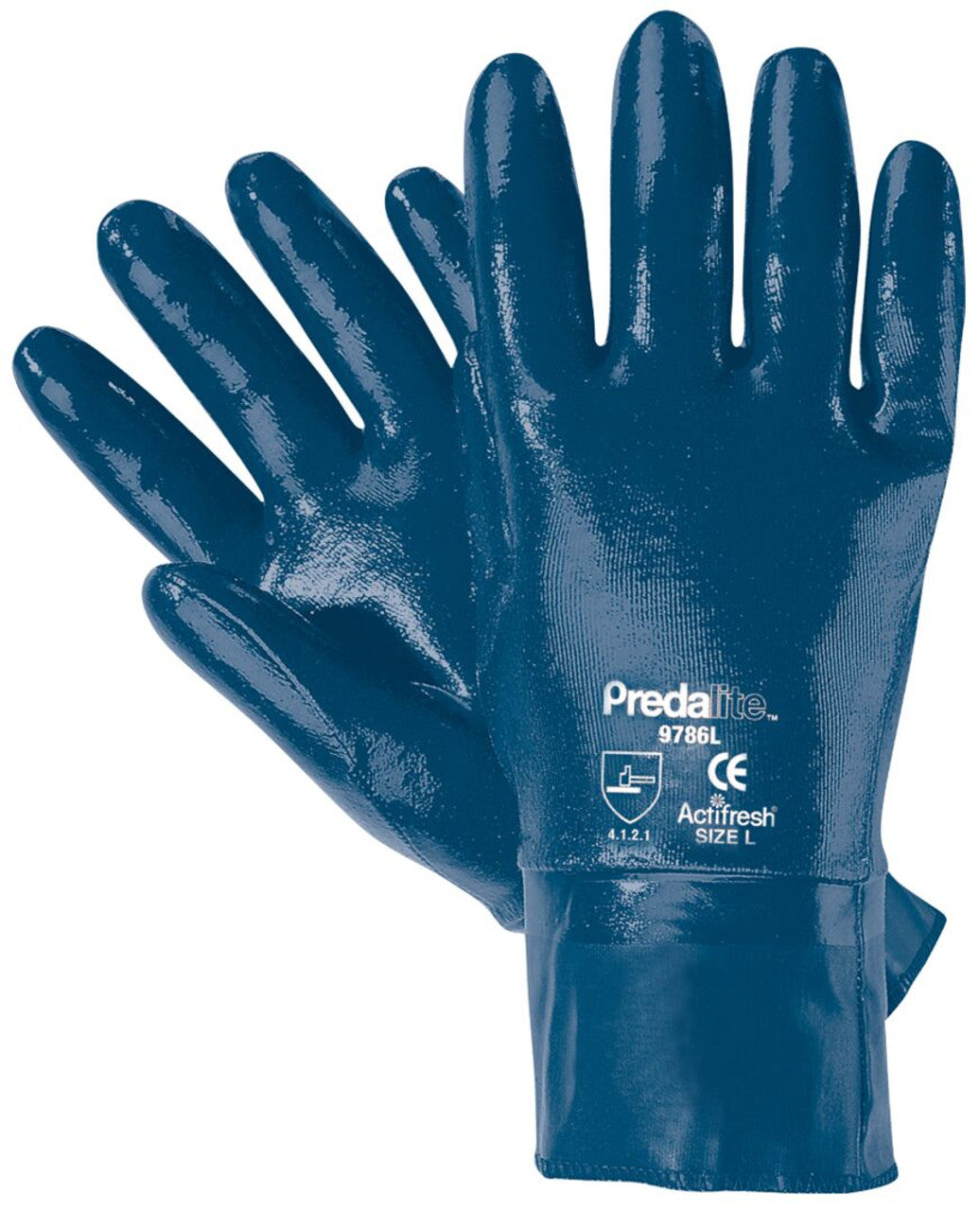 MCR Predalite® Fully Coated Nitrile - Interlock Liner with PVC Coated Safety Cuff - Vending Packaged - Case of 48